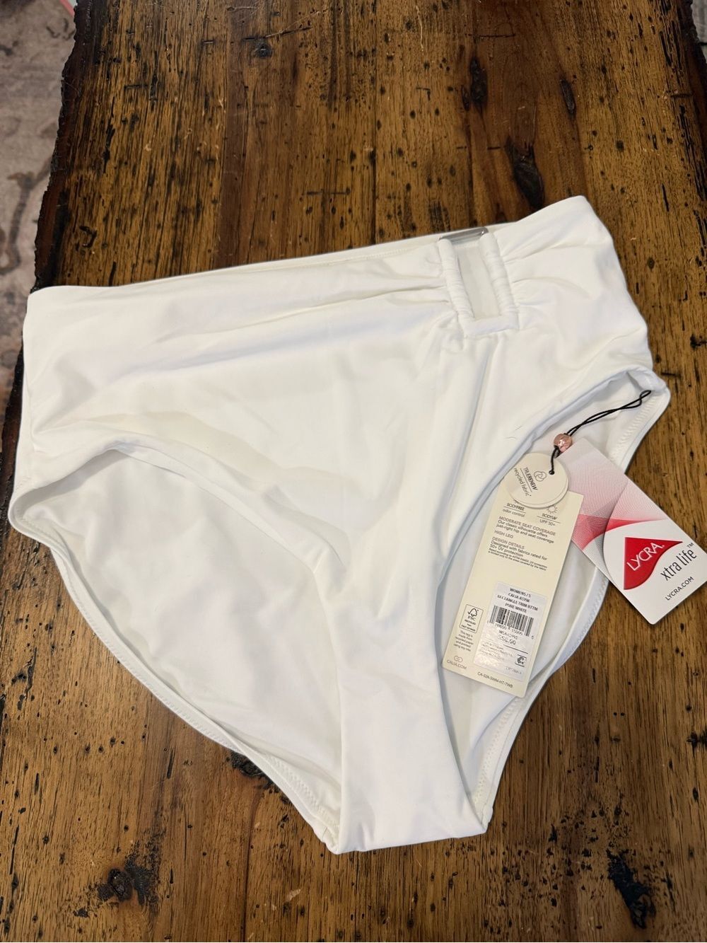CALIA Women's Asymmetrical Rectangle Trim Swim Bottoms nwt